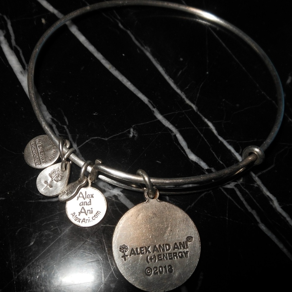 Alex And Ani Endless Loop Charm Silver Rafaeilian - Picture 3 of 8